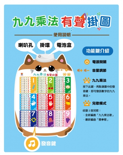 九九乘法有聲掛圖