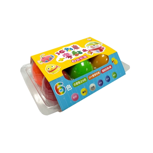 3Q創意小麥黏土　6色彩蛋