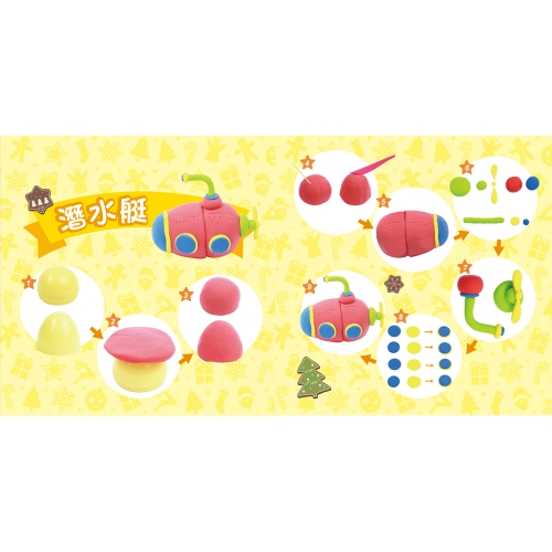 3Q創意小麥黏土　6色彩蛋